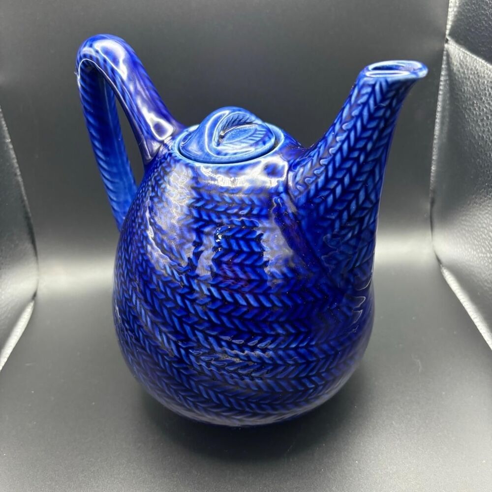 Vintage Rörstrand "Bla Eld" (Blue Fire) Teapot